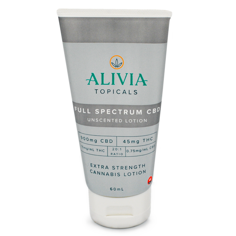 ALIVIA Topicals – Full Spectrum CBD Lotion – Unscented (2oz)
