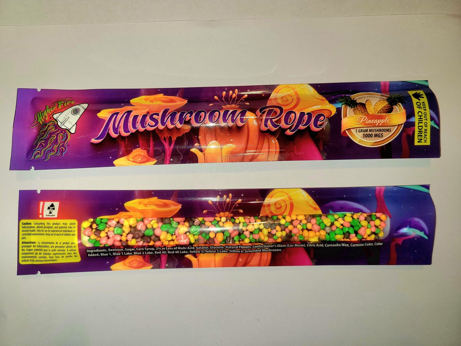 Higher Fire Extracts – Mushroom Rope – Pineapple 1000MG
