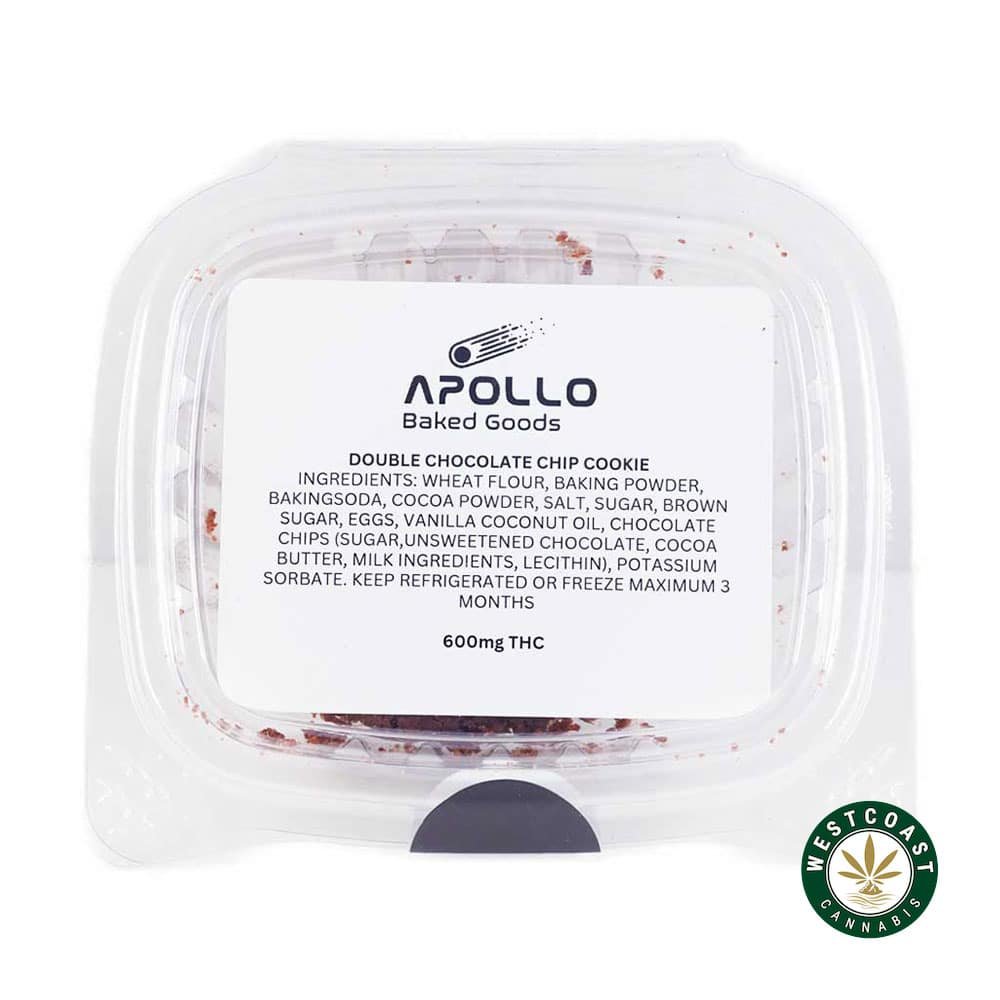 Apollo Baked Goods – Chocolate Chip Cookies – 600mg THC
