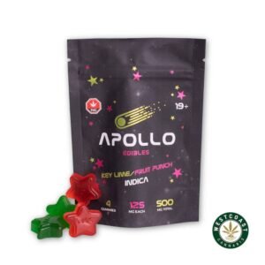 Apollo Edibles – Key Lime/Fruit Punch Shooting Stars 500mg THC Indica