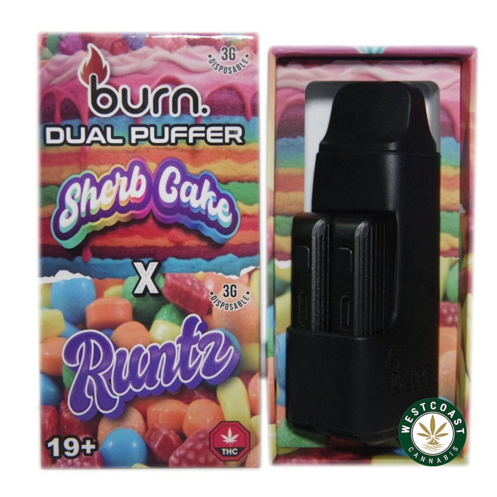 Burn Extracts – Dual 3 Gram Puffer – Sherb Cake x Runtz (3 Grams + 3 Gram)