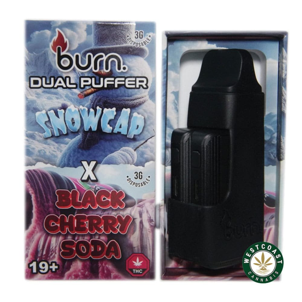 Burn Extracts – Dual 3 Gram Puffer – Snowcap x Black Cherry Soda (3 Grams + 3 Gram)