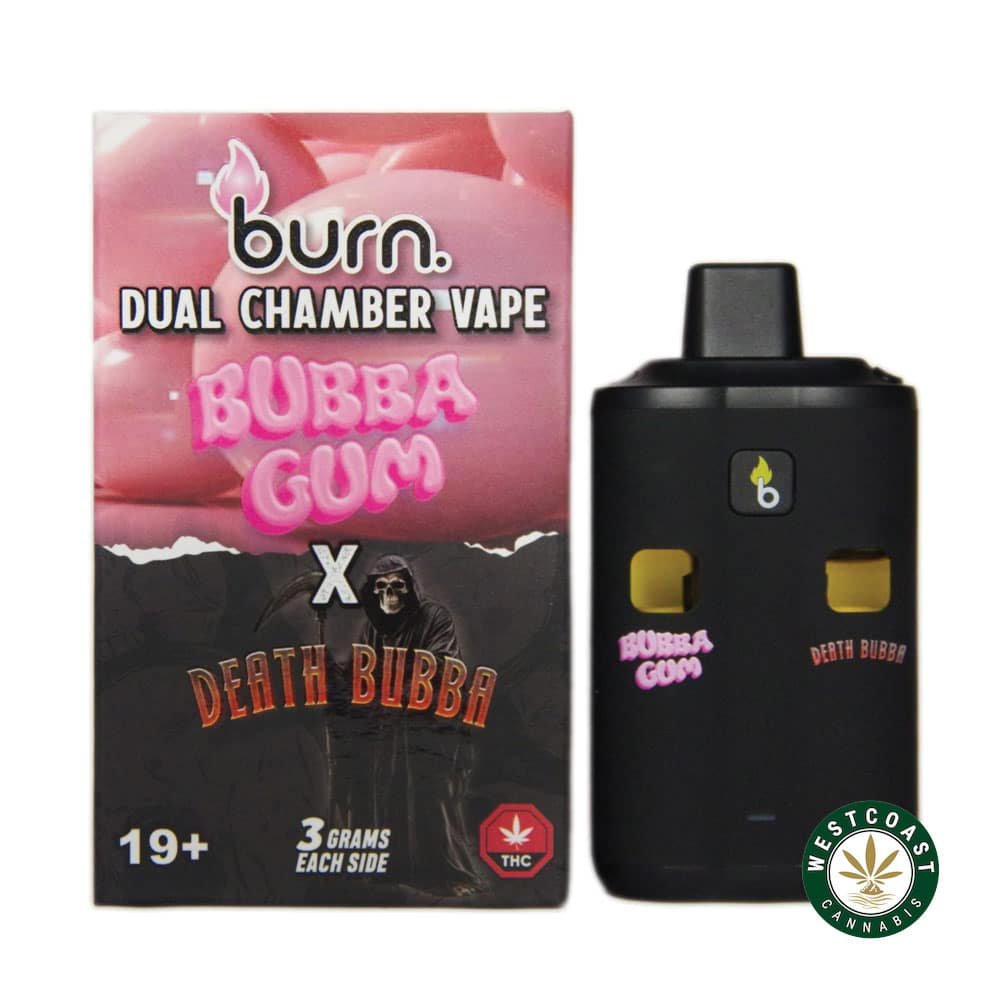 Burn Extracts – Dual Chamber Disposable Vape – Bubba Gum + Death Bubba (3+3 Gram)