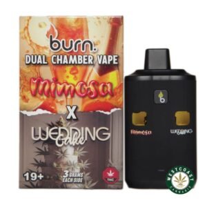 Burn Extracts – Dual Chamber Disposable Vape – Mimosa + Wedding Cake (3+3 Gram)