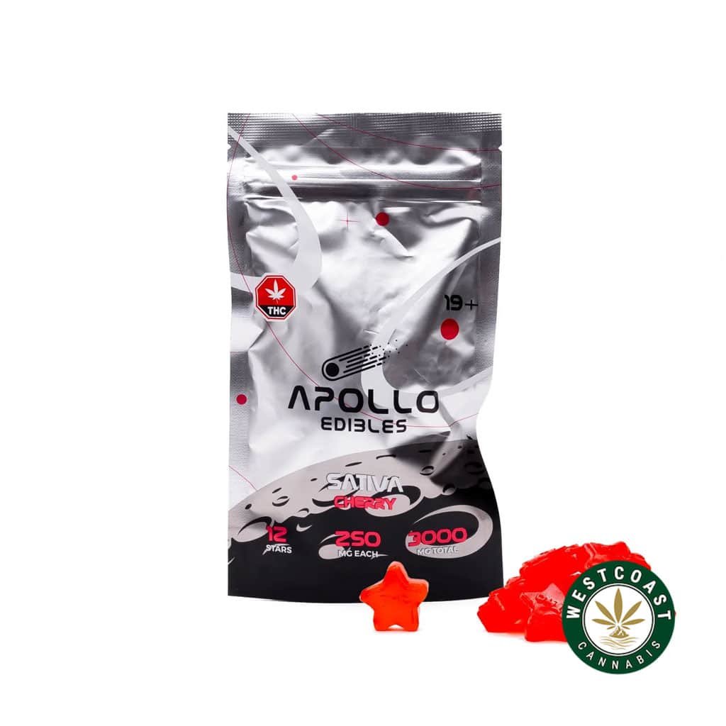 Apollo Edibles – Cherry Shooting Stars 3000mg THC Sativa