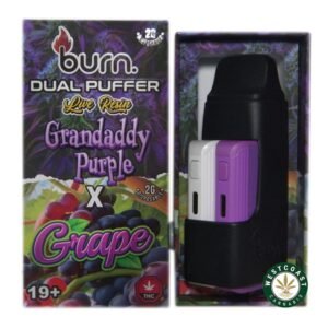 Burn Extracts – Dual Puffer – Live Resin Grandaddy Purple x Grape (2 Grams + 2 Gram)