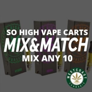 So High Extracts 1ML Carts – Mix and Match 10 Carts