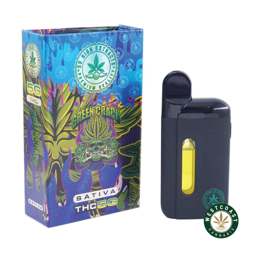 So High Extracts Disposable Pen – Green Crack 5ML (Sativa)