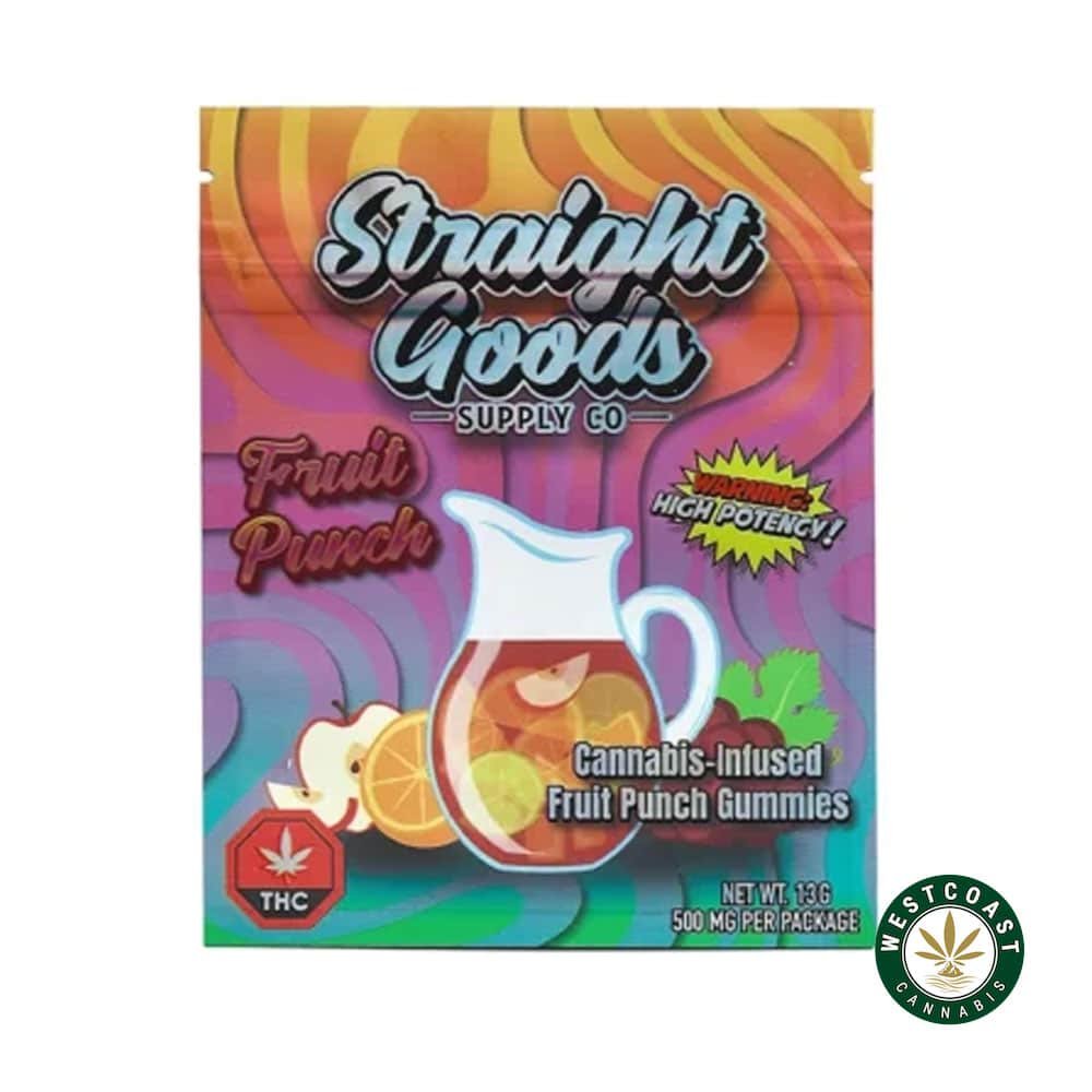 Straight Goods Edibles – Fruit Punch (500mg THC)