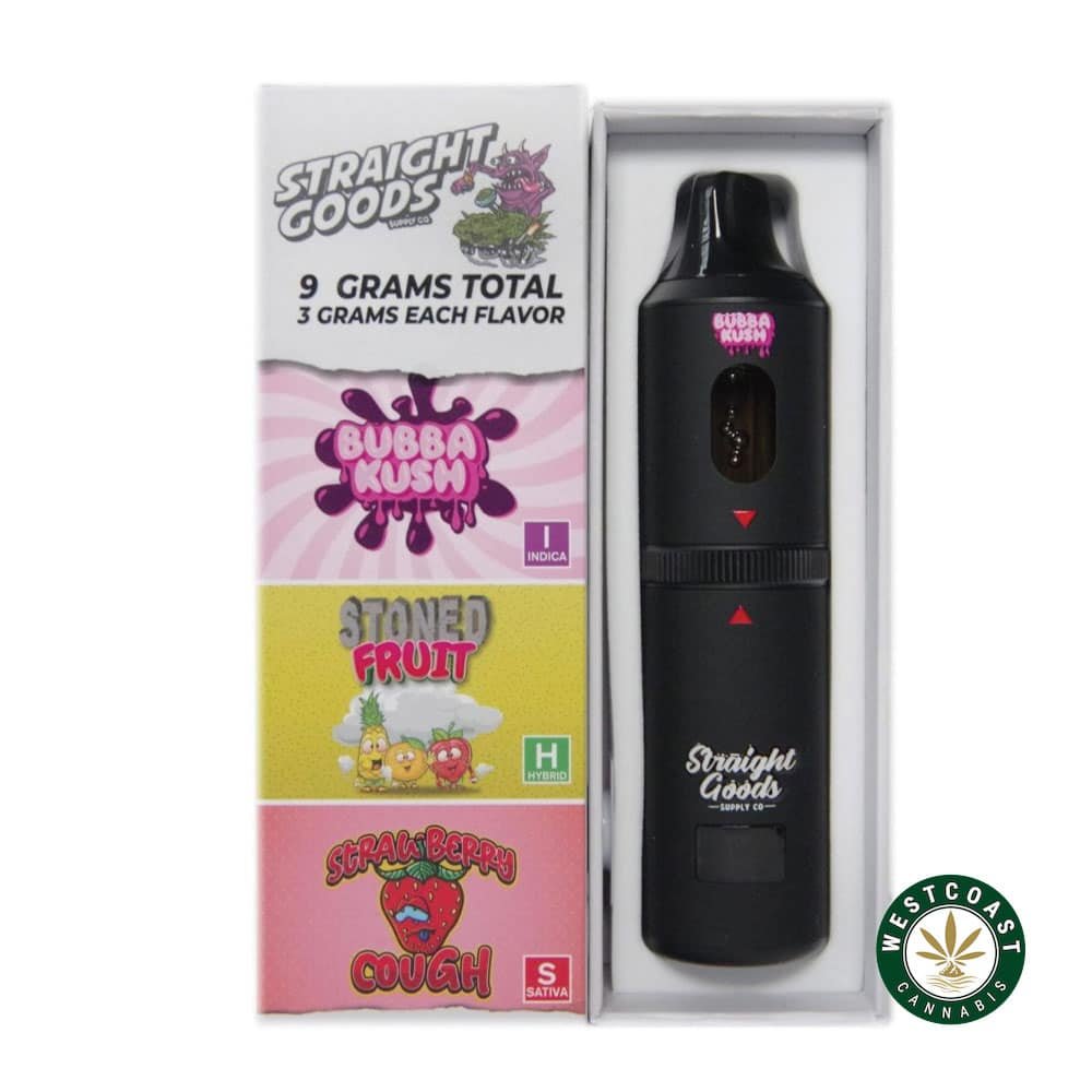 Straight Goods – Triple Chamber Vape – Northern Lights + Pie Face + Tangerine Haze (3 Grams + 3 Grams + 3 Gram)