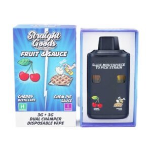 Straight Goods – Dual Chamber Vape – Cherry + Chem Pie (3 Grams + 3 Grams)