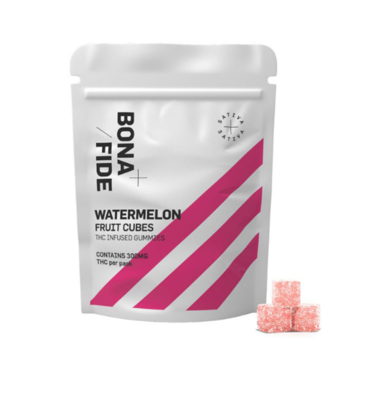 Bonafide – Watermelon Fruit Pieces 300mg THC (Sativa)