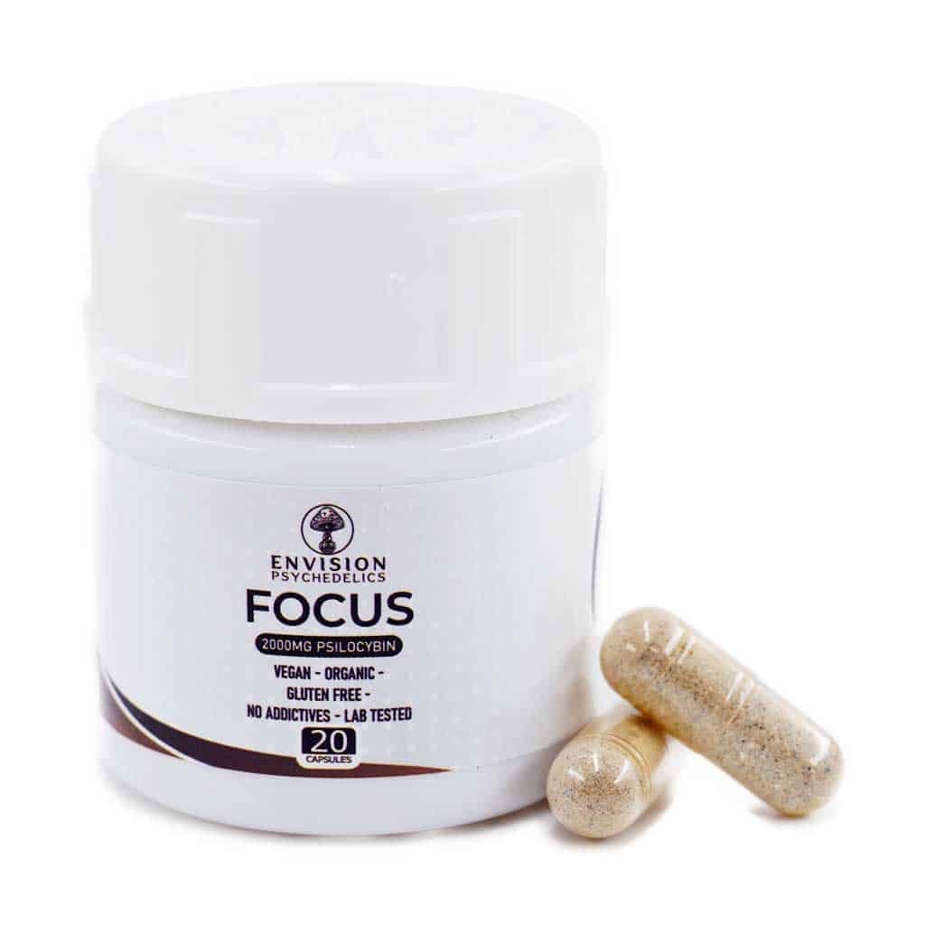 ENVISION™️ FOCUS – Microdose Capsules 2000mg Psilocybin