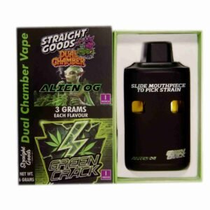 Straight Goods – Dual Chamber Vape –  Alien OG + Green Crack (3 Grams + 3 Grams)