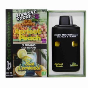Straight Goods – Dual Chamber Vape –  Apricot Peach + Blue Lemonade (3 Grams + 3 Grams)