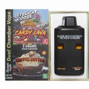 Straight Goods – Dual Chamber Vape –  Candy Lava x Coffee Butter Cream (3 Grams + 3 Grams)