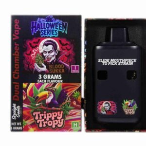 Straight Goods – Dual Chamber Vape – Halloween Series – Blood Sukka + Trippy Tropy (3 Grams + 3 Grams)